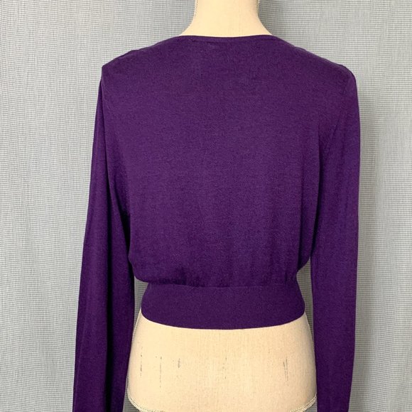 Purple ESPRIT Cardigan / Crop Cardigan / Women's XL Cardigan / Women's Cardigan - Picture 4 of 4